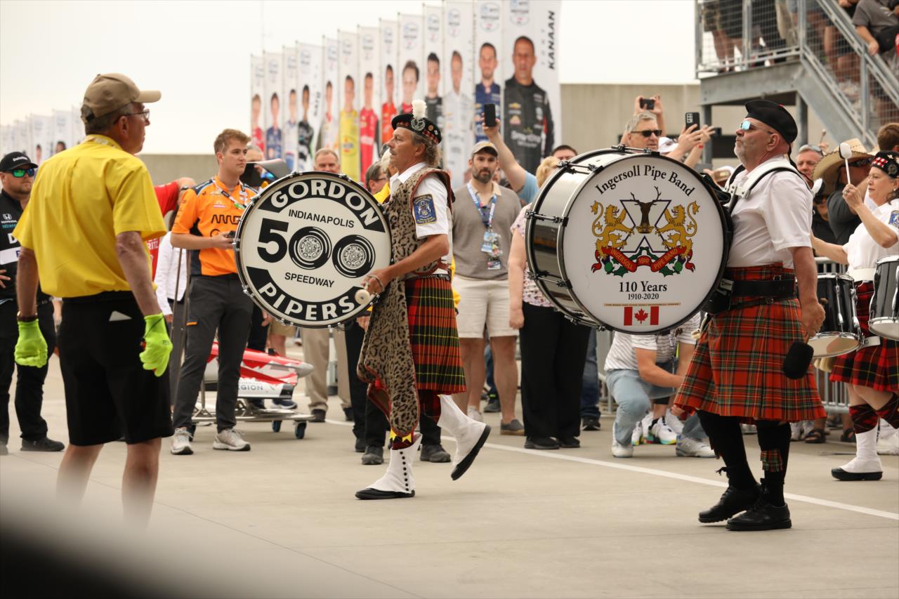 Gordon Pipers - 107th Running of the Indianapolis 500 Presented By Gainbridge - By: Matt Fraver -- Photo by: Matt Fraver