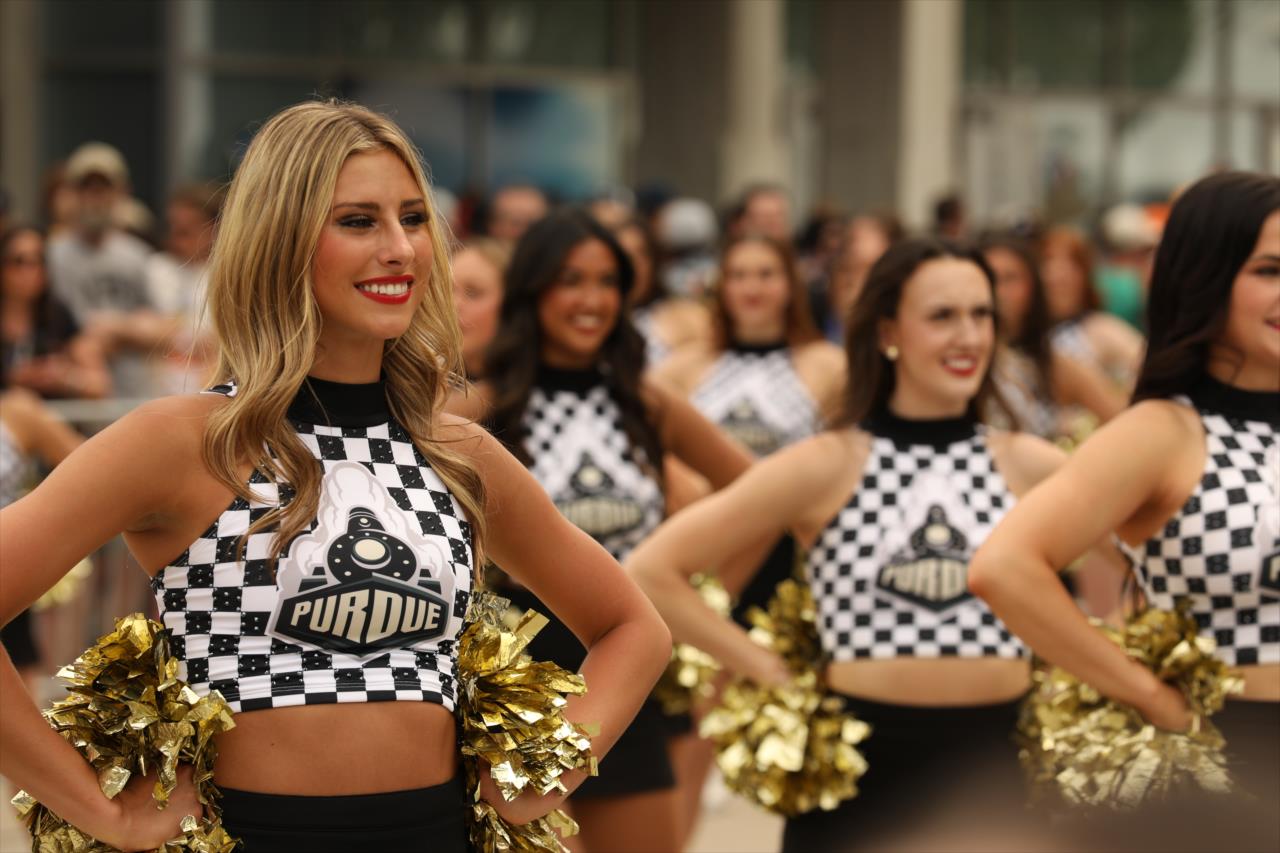 Purdue Dance Team - 107th Running of the Indianapolis 500 Presented By Gainbridge - By: Matt Fraver -- Photo by: Matt Fraver