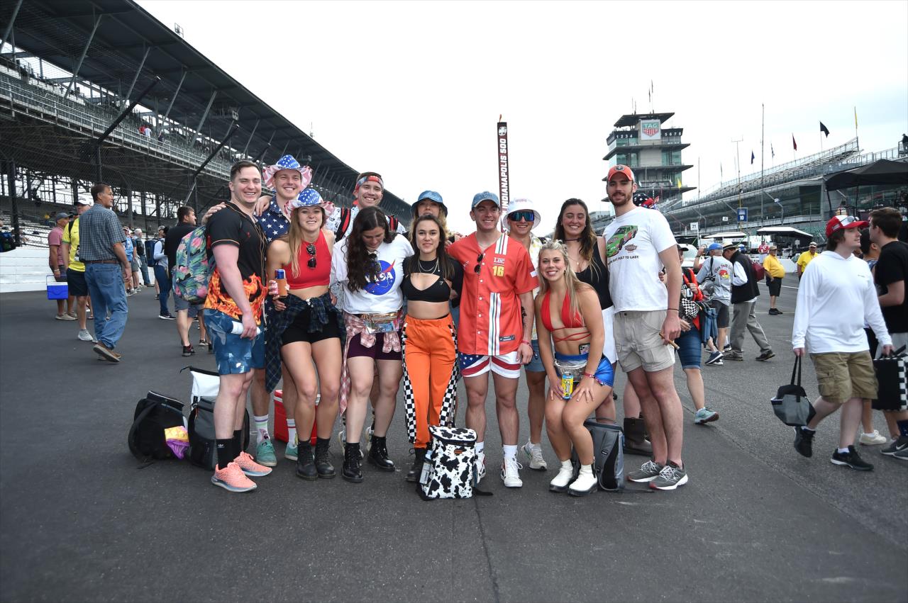 Pre-Race Fans - 107th Running of the Indianapolis 500 Presented by Gainbridge - By: Mike Young -- Photo by: Mike Young