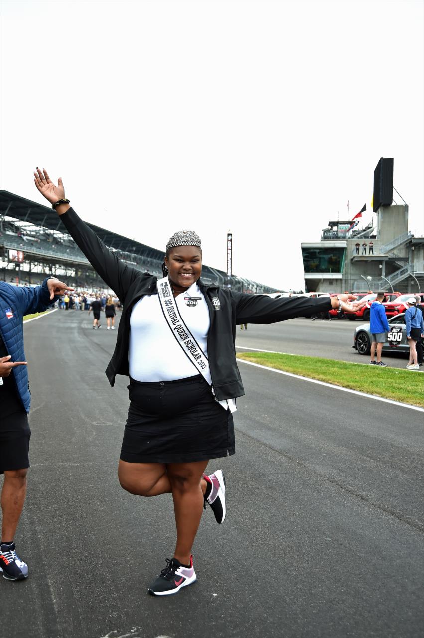 500 Festival Queen Scholar Mykah Coleman - 107th Running of the Indianapolis 500 Presented by Gainbridge - By: Mike Young -- Photo by: Mike Young
