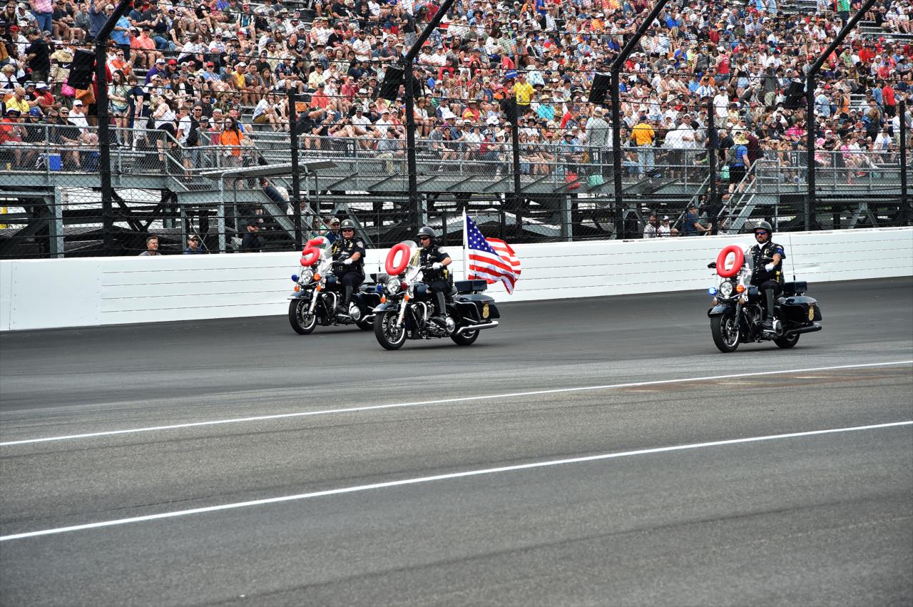 Indianapolis Metropolitan Police motorcycles - 107th Running of the Indianapolis 500 Presented by Gainbridge - By: Mike Young -- Photo by: Mike Young