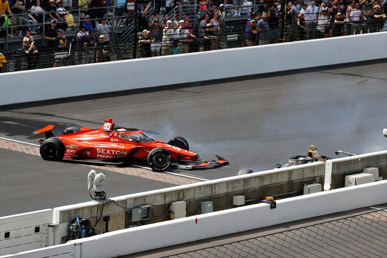 Benjamin Pederson and Ed Carpenter - 107th Running of the Indianapolis 500 Presented By Gainbridge - By: Paul Hurley -- Photo by: Paul Hurley