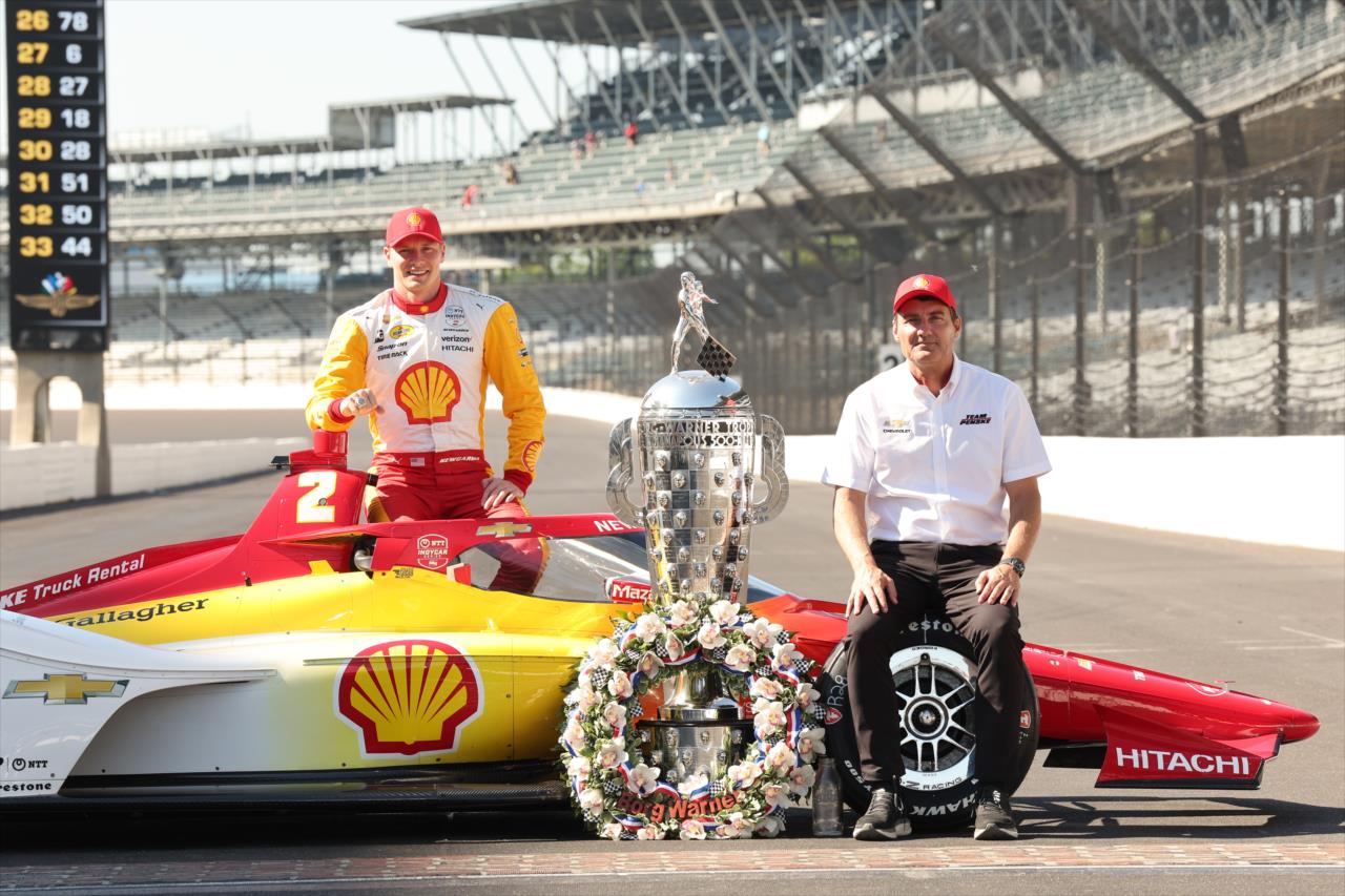 Josef Newgarden and Tim Cindric - Winner Photoshoot - By: Chris Owens -- Photo by: Chris Owens