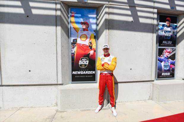 107th Running of the Indianapolis 500 Josef Newgarden Winners Photoshoot - Monday, May 29, 2023
