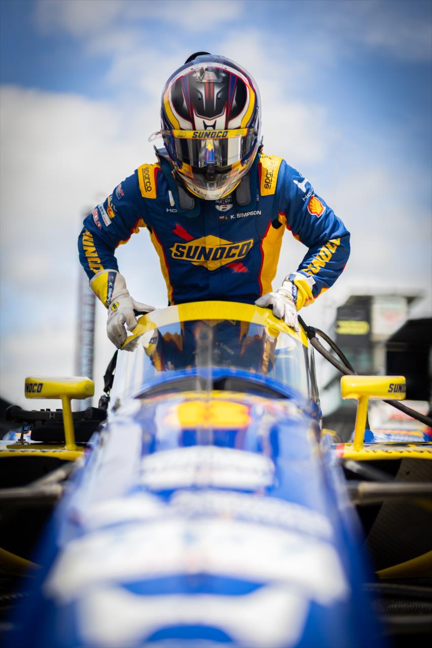 Kyffin Simpson - Indianapolis 500 Open Test - By: Chris Owens -- Photo by: Chris Owens