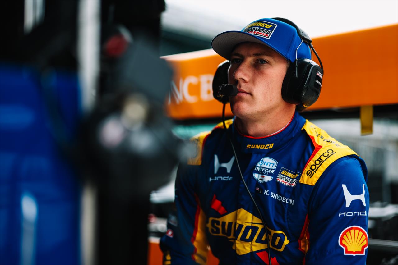 Kyffin Simpson - Indianapolis 500 Open Test - By: Joe Skibinski -- Photo by: Joe Skibinski