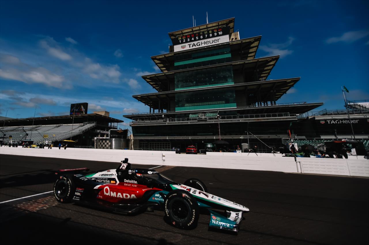Takuma Sato - Indianapolis 500 Open Test - By: Joe Skibinski -- Photo by: Joe Skibinski