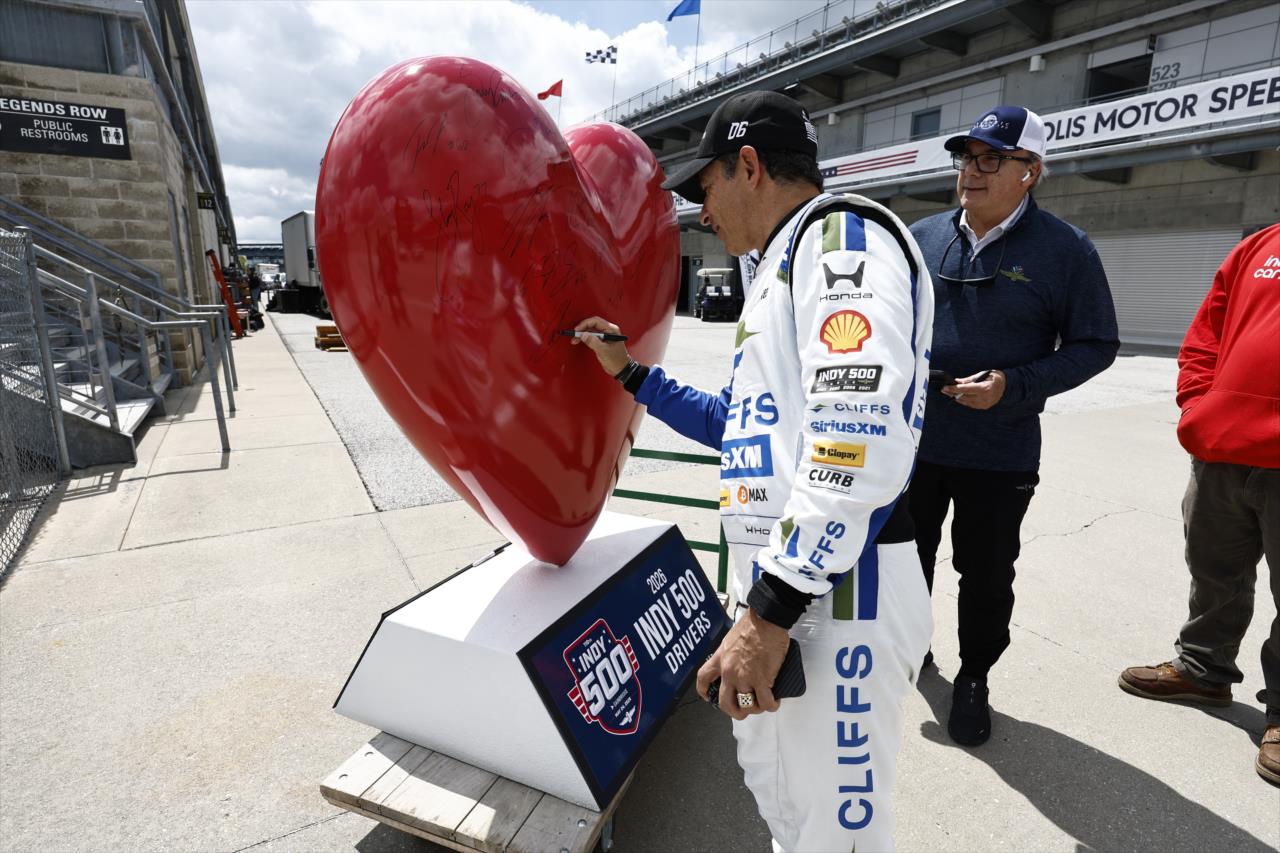 Helio Castroneves - Indianapolis 500 Open Test - By: Chris Jones -- Photo by: Chris Jones