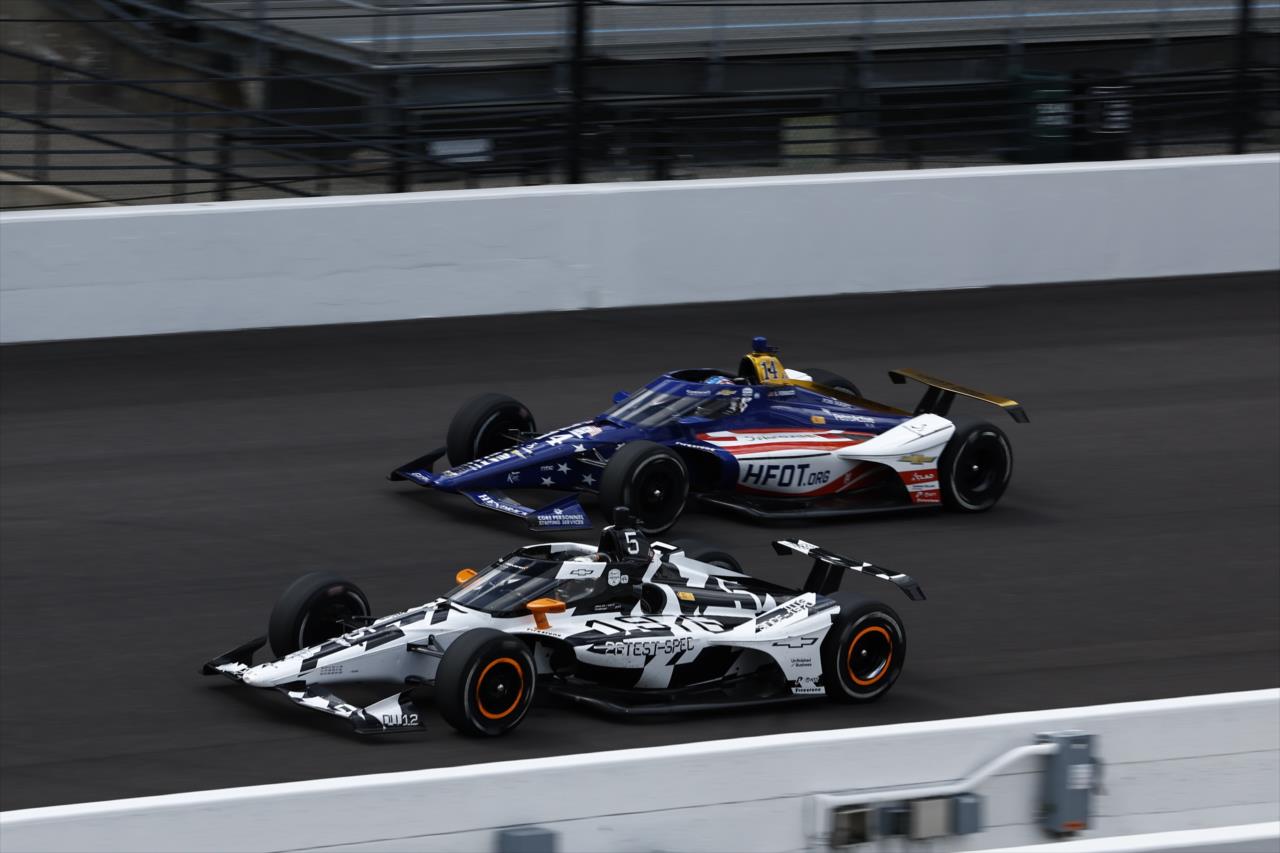 Pato O'Ward and Santino Ferrucci - Indianapolis 500 Open Test - By: Chris Jones -- Photo by: Chris Jones