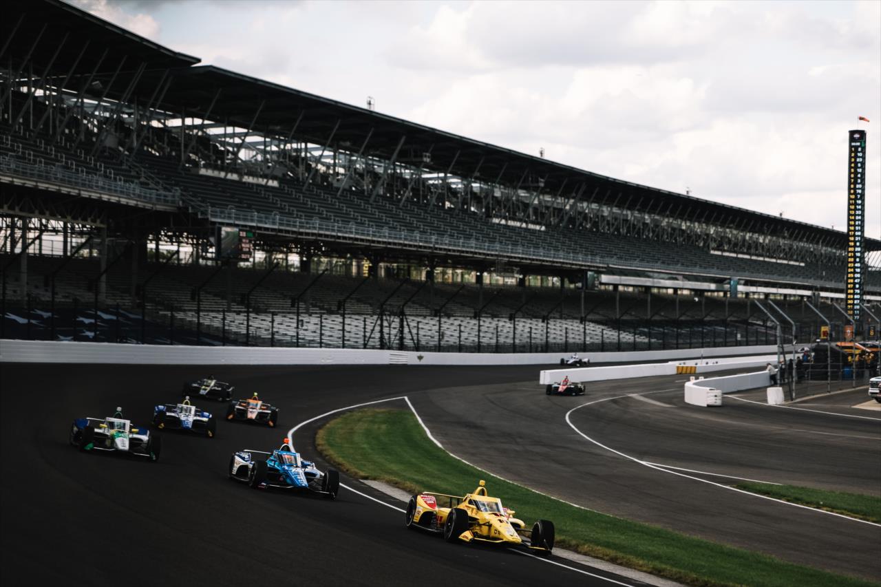 Rinus VeeKay and Alex Palou - Indianapolis 500 Open Test - By: Joe Skibinski -- Photo by: Joe Skibinski