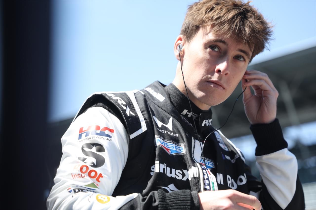 Marcus Armstrong - Indianapolis 500 Practice - By: Matt Fraver -- Photo by: Matt Fraver