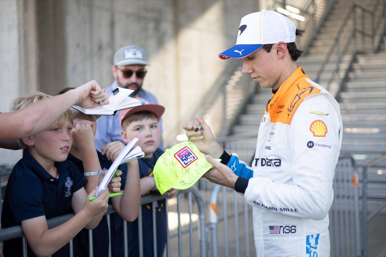 Nolan Siegel - Indianapolis 500 Practice - By: Titus Slaughter -- Photo by: Titus Slaughter