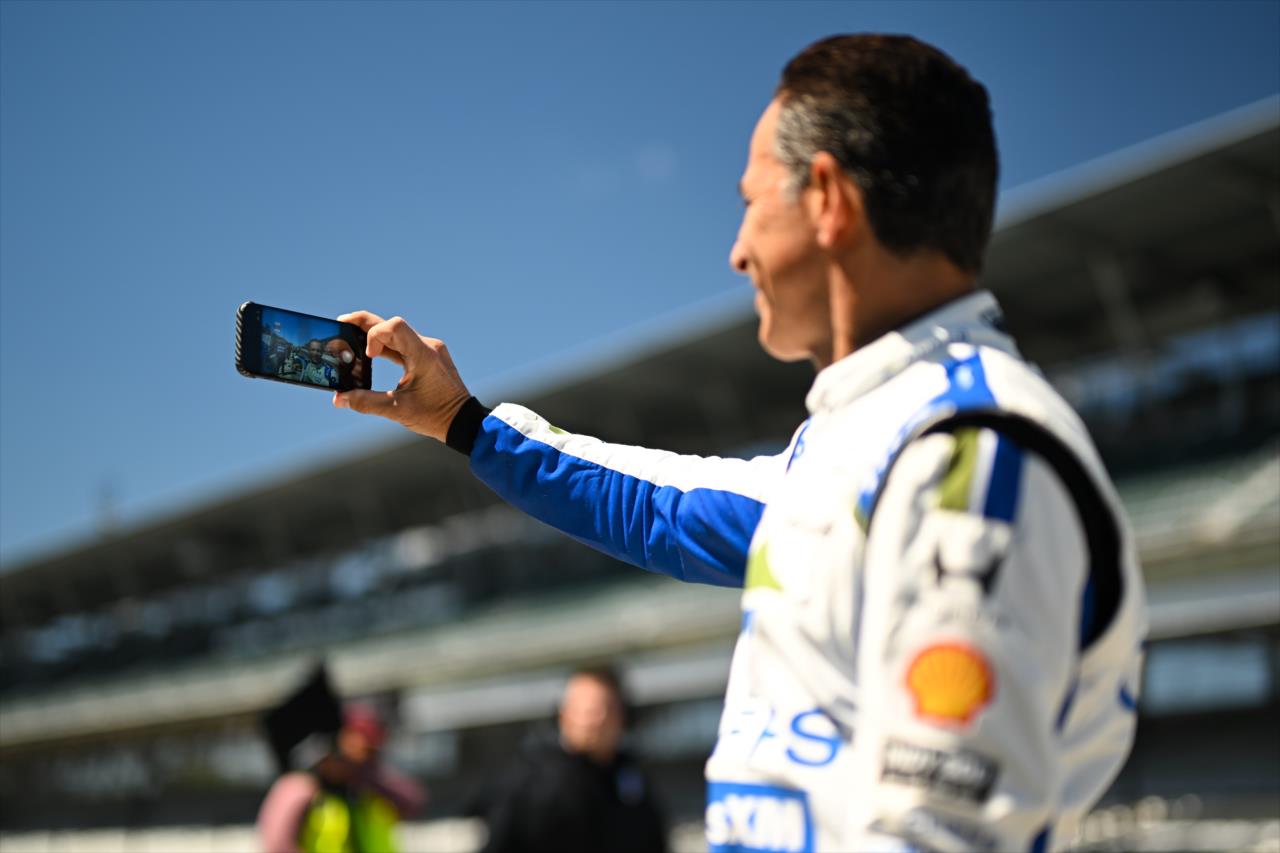 Helio Castroneves - Indianapolis 500 Practice - By: James Black -- Photo by: James  Black
