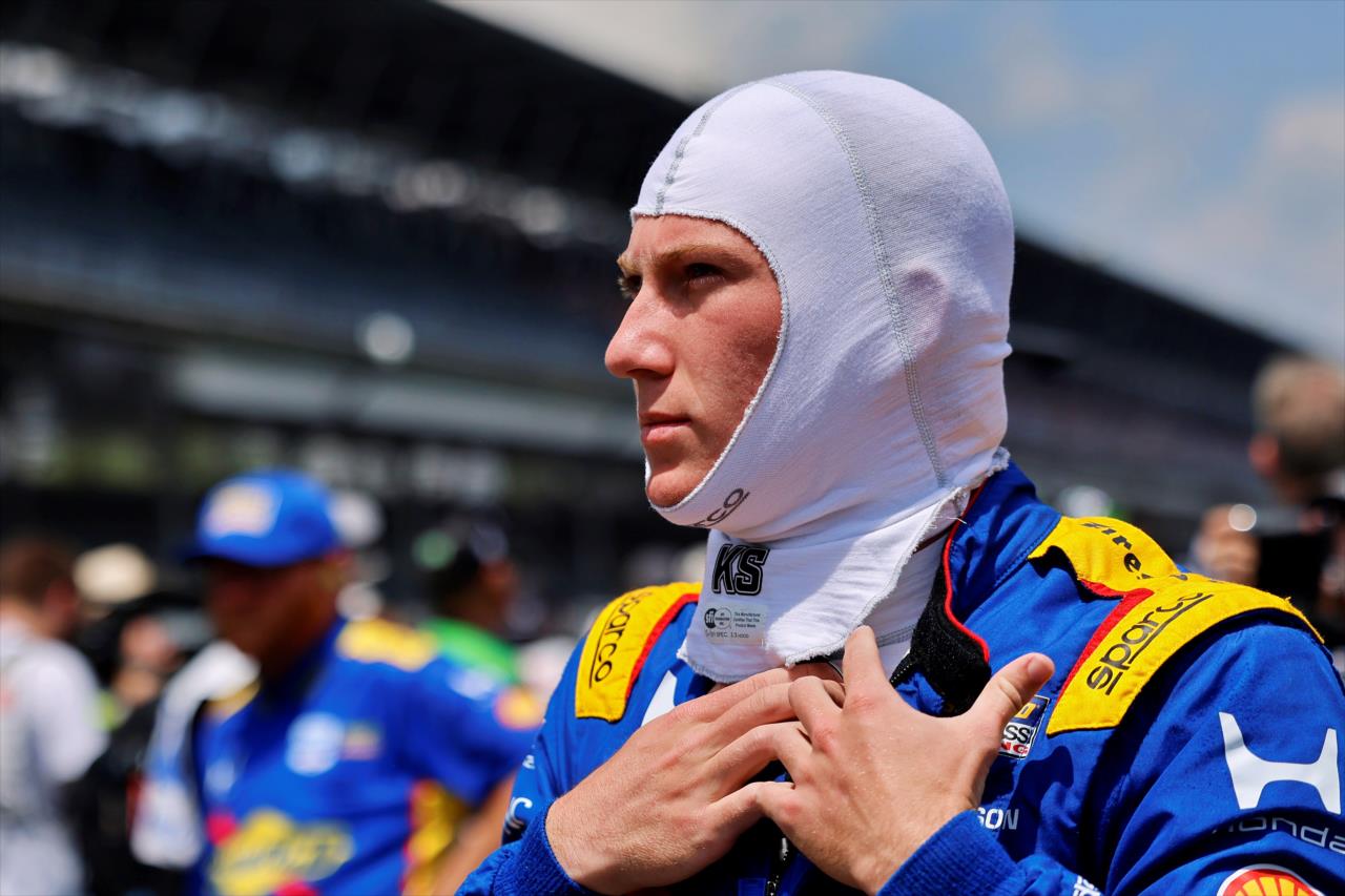 Kyffin Simpson - PPG Armed Forces Qualifying Pole Day - Indianapolis 500 - By: Paul Hurley -- Photo by: Paul Hurley