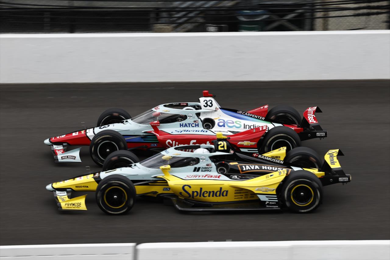Ed Carpenter and Christian Rasmussen - Indianapolis 500 Practice - By: Chris Jones -- Photo by: Chris Jones