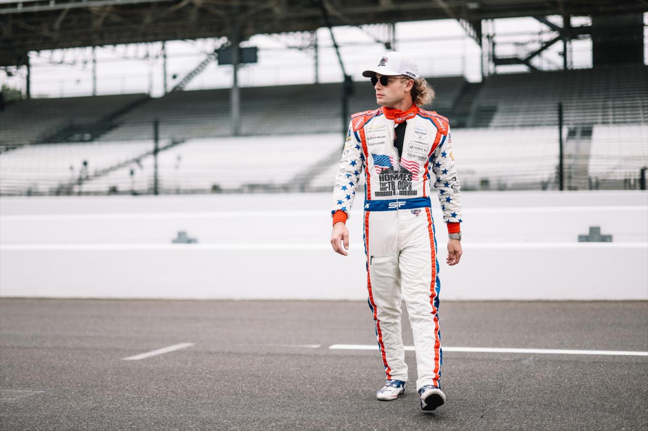 Santino Ferrucci - Indianapolis 500 Practice - By: Joe Skibinski -- Photo by: Joe Skibinski