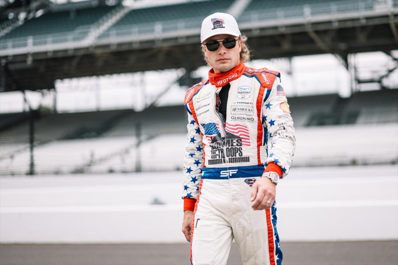 Santino Ferrucci - Indianapolis 500 Practice - By: Joe Skibinski -- Photo by: Joe Skibinski