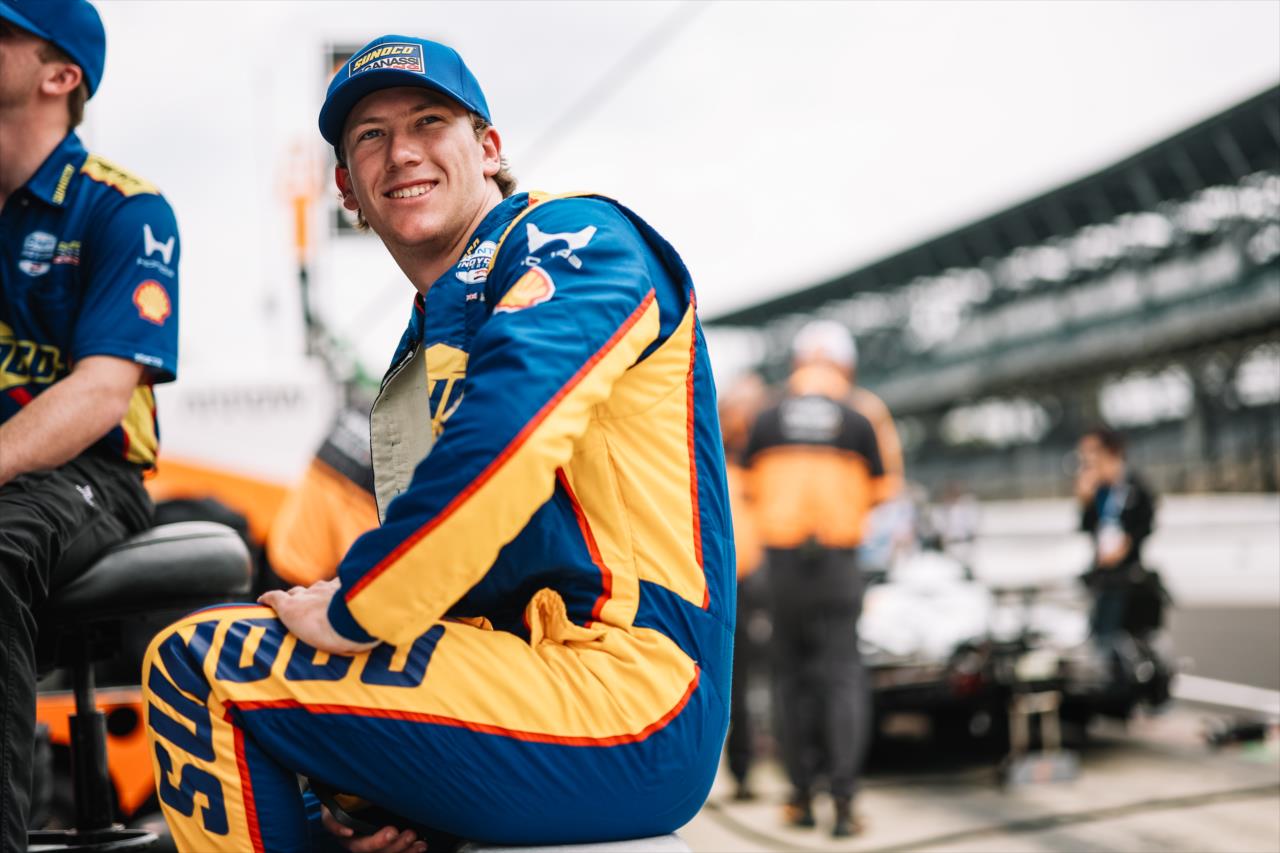 Kyffin Simpson - Indianapolis 500 Practice - By: Joe Skibinski -- Photo by: Joe Skibinski