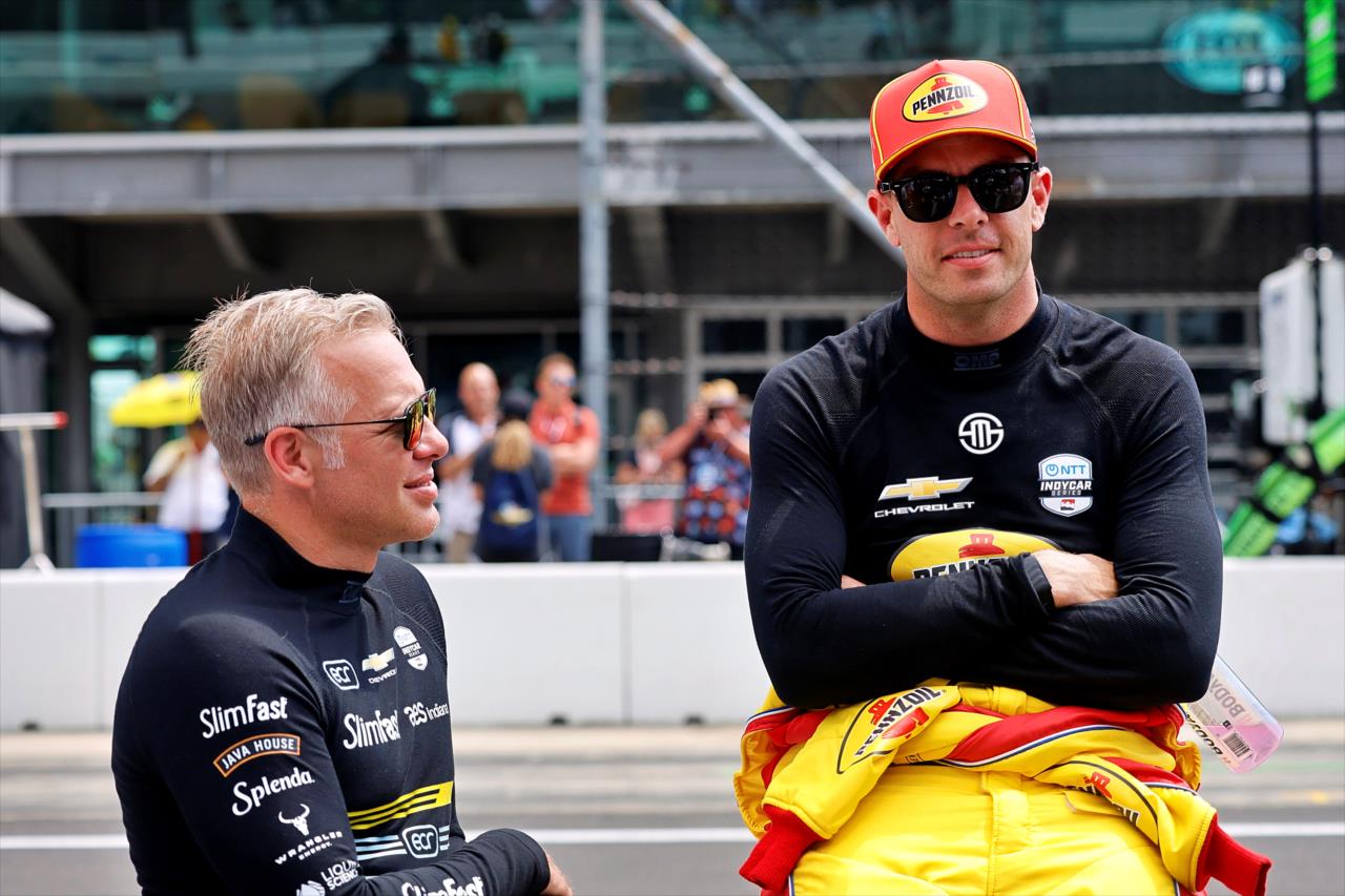Ed Carpenter and Scott McLauglin - Indianapolis 500 Practice - By: Paul Hurley -- Photo by: Paul Hurley