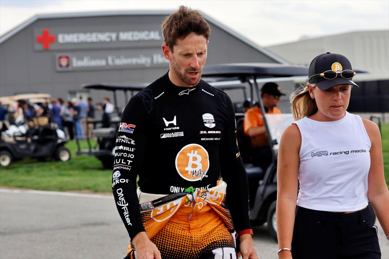 Romain Grosjean - Indianapolis 500 Practice - By: Paul Hurley -- Photo by: Paul Hurley