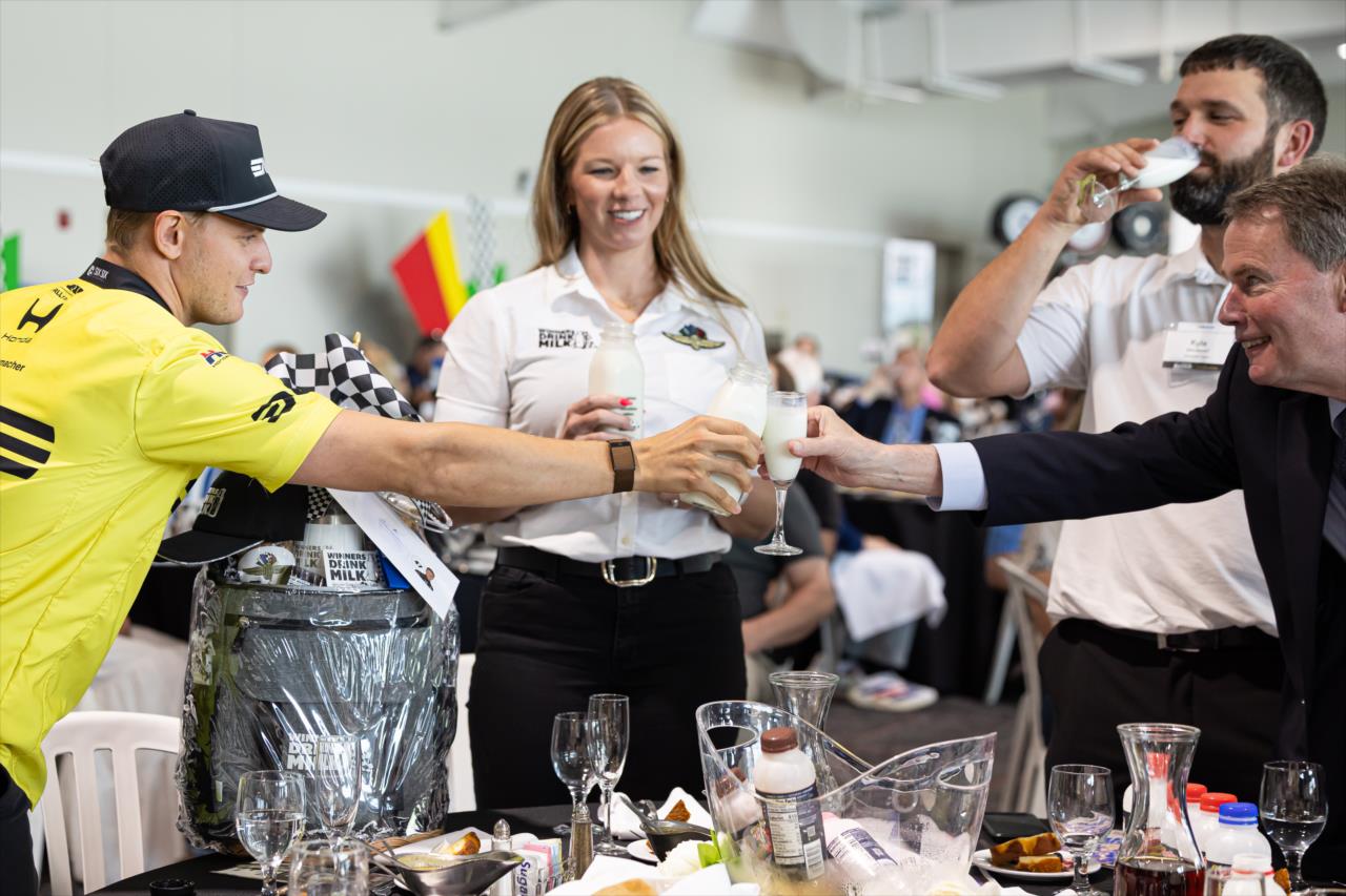Mick Schumacher and Indianapolis Mayor Joe Hogsett - Rookie Luncheon - By: Titus Slaughter -- Photo by: Titus Slaughter