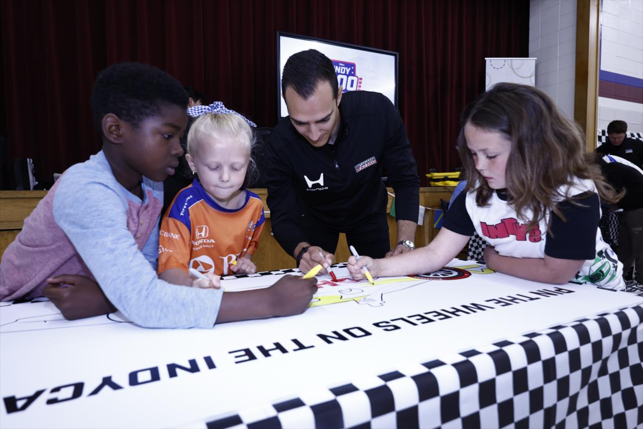 Alex Palou - Gallagher Community Day - By: Chris Jones -- Photo by: Chris Jones