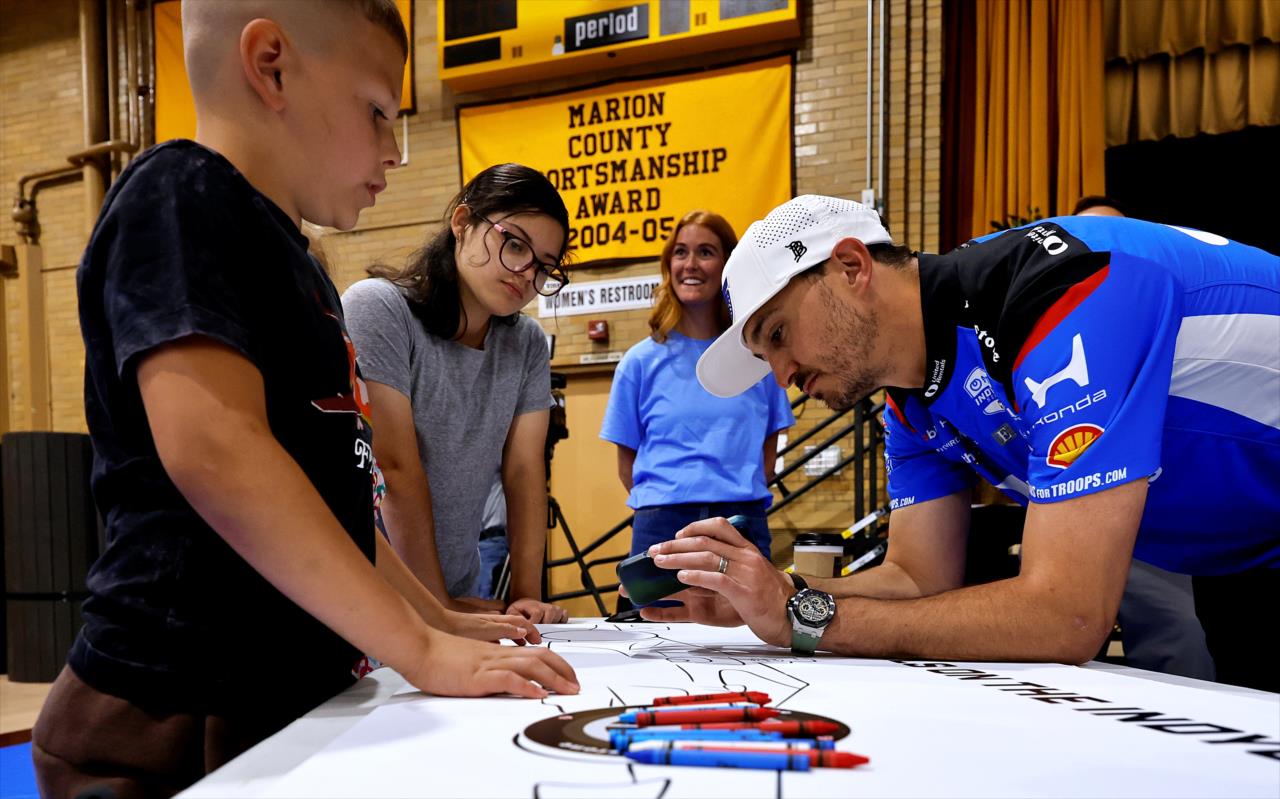 Graham Rahal - Gallagher Community Day - By: Paul Hurley -- Photo by: Paul Hurley