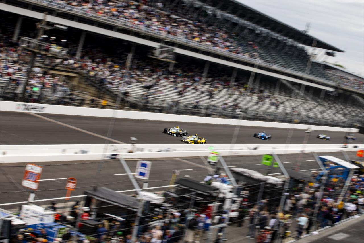 Christian Rasmussen and Alexander Rossi - Miller Lite Carb Day - By: Amber Pietz -- Photo by: Amber Pietz