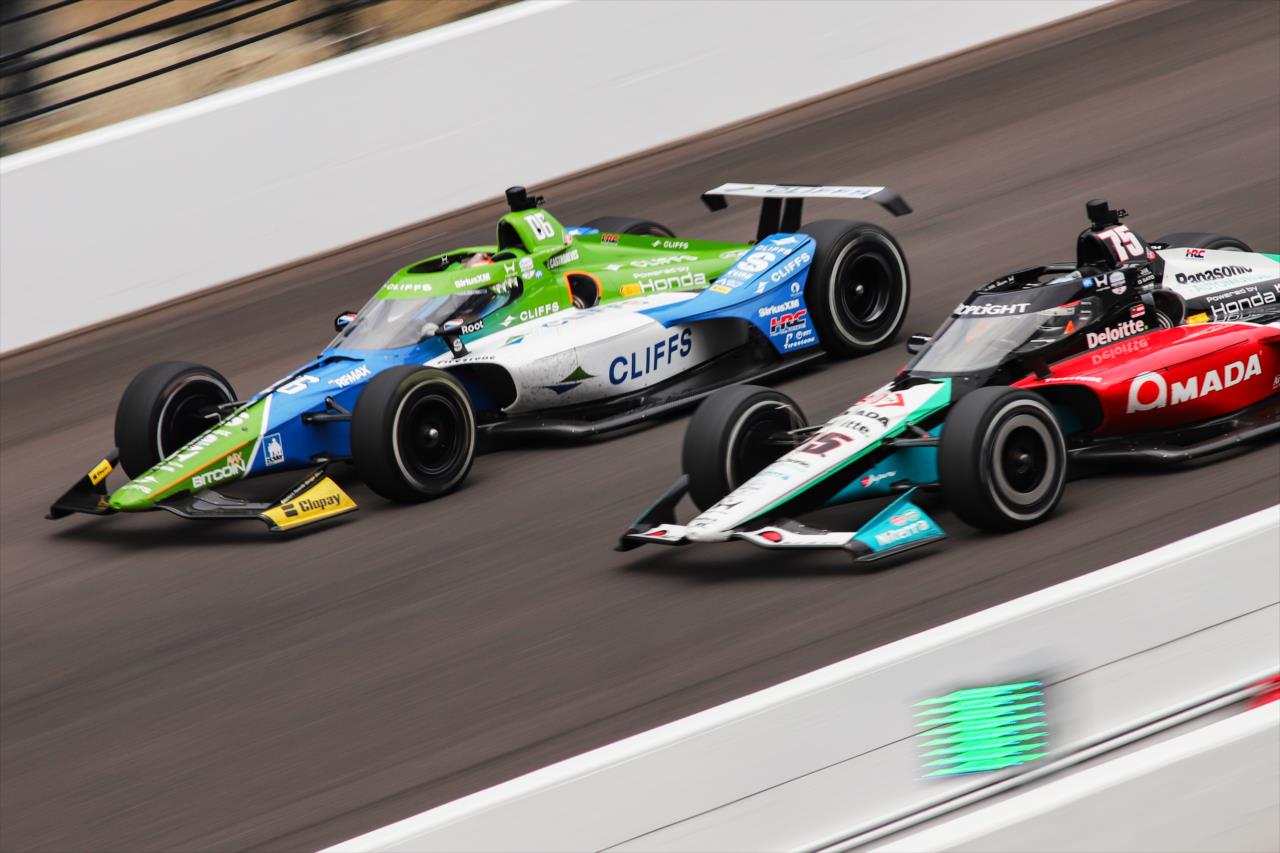 Helio Castroneves, Takuma Sato - Miller Lite Carb Day - By: Aaron Skillman

 -- Photo by: Aaron Skillman