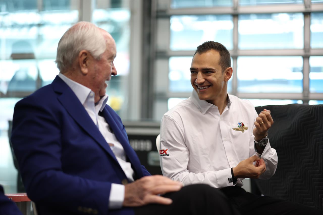 Roger Penske and Alex Palou - Miller Lite Carb Day - By: Joe Skibinski -- Photo by: Joe Skibinski
