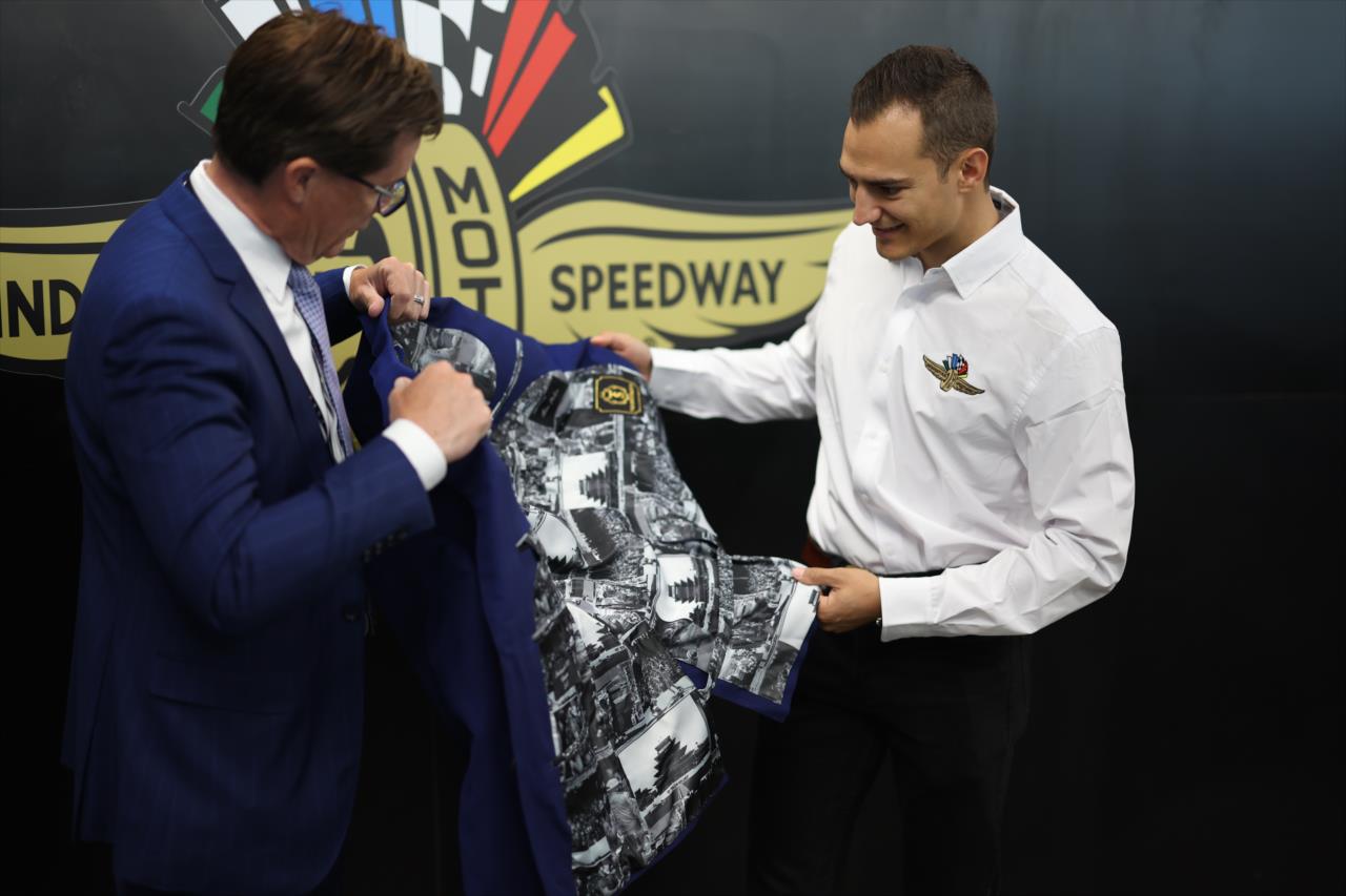 Doug Boles and Alex Palou - Miller Lite Carb Day - By: Joe Skibinski -- Photo by: Joe Skibinski