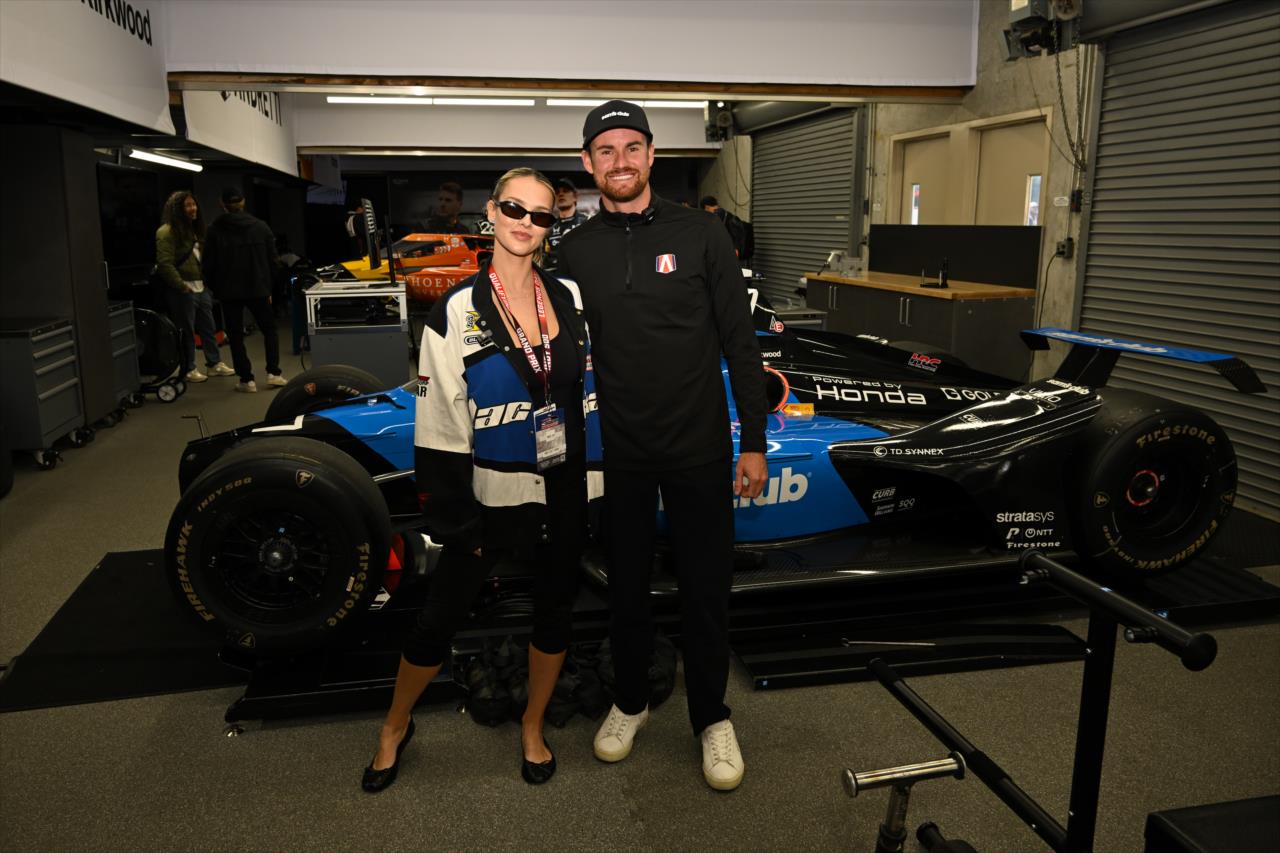 Kinsey Wolanski and Kyle Kirkwood - Legends Day - By: James Black -- Photo by: James  Black