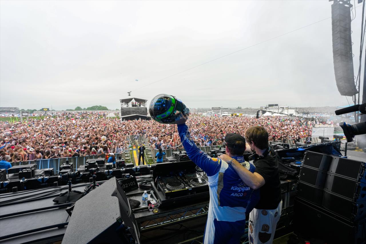 Conor Daly in the Snake Pit - 110th Running of the Indianapolis 500 Presented By Gainbridge - By: Josh Hernandez -- Photo by: Josh Hernandez