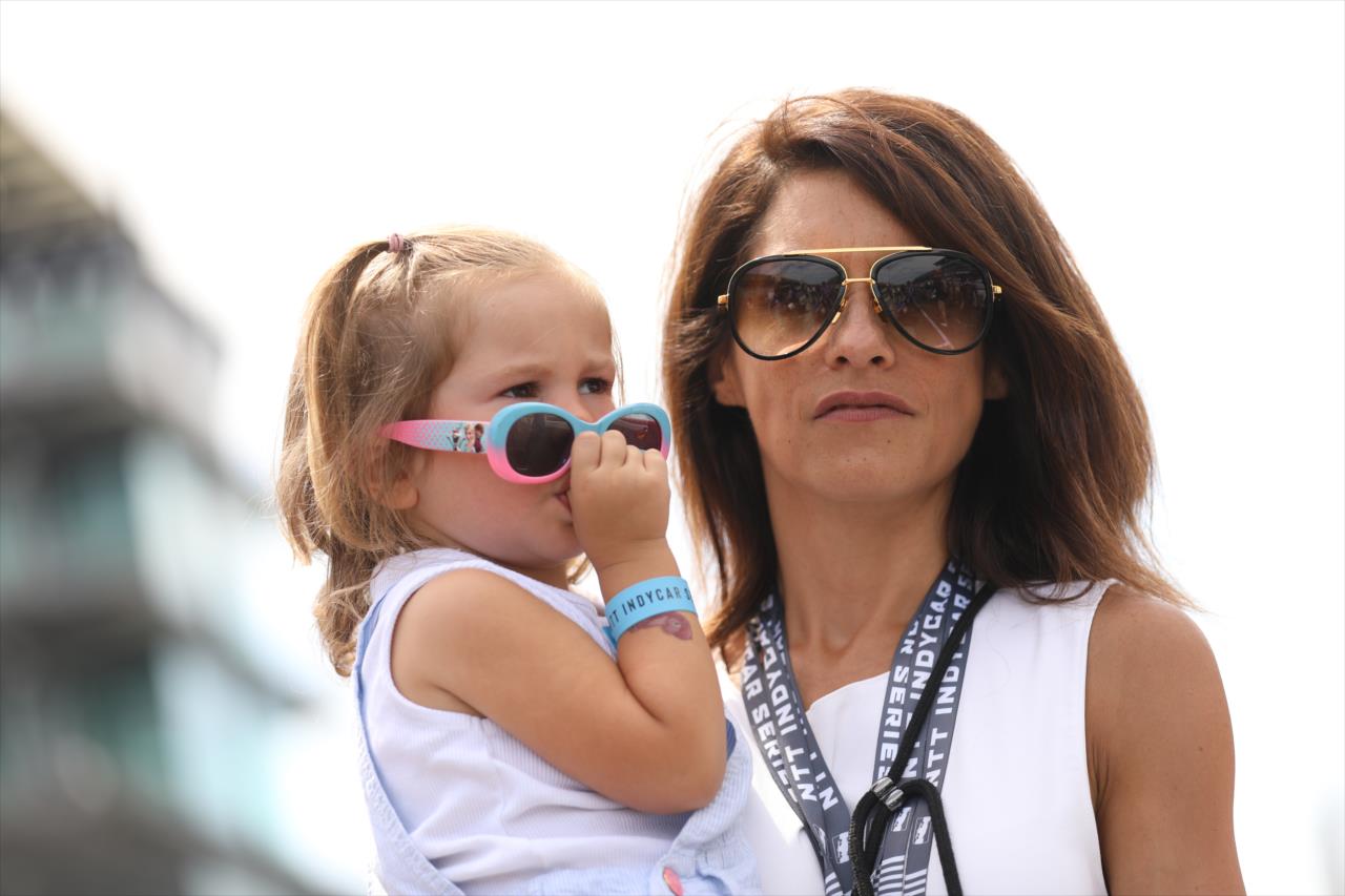Romain Grosjean's wife and daughter - Big Machine Spiked Coolers Grand Prix -- Photo by: Matt Fraver
