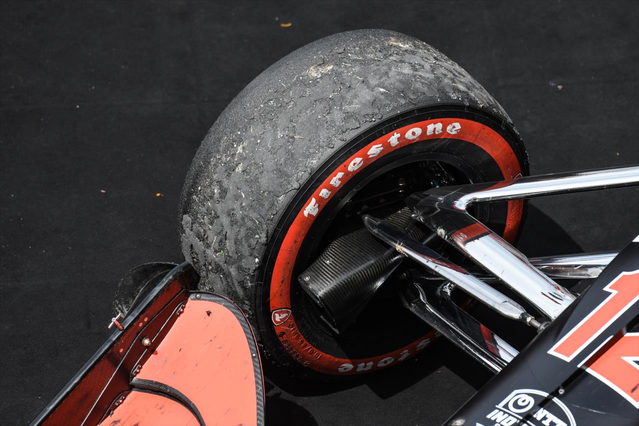 Will Power's Firestone tire - Big Machine Spiked Coolers Grand Prix -- Photo by: James  Black