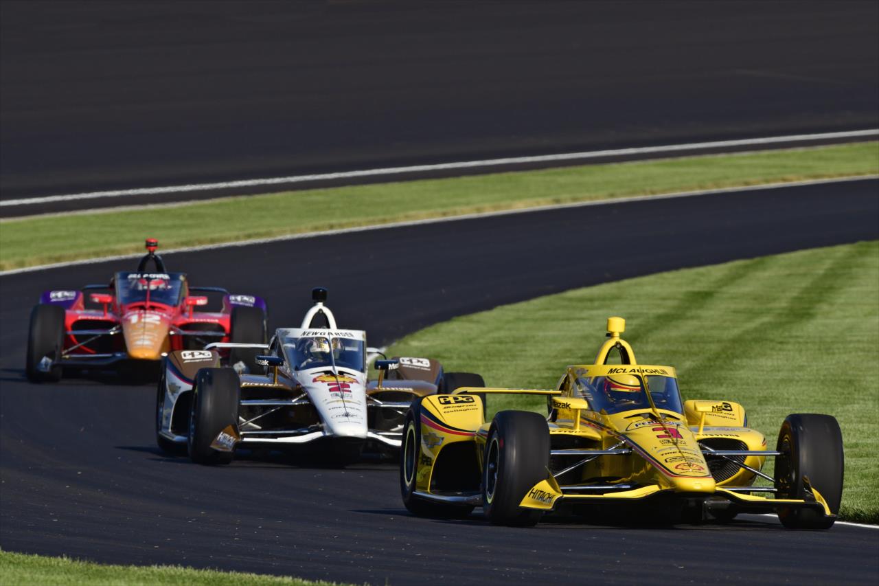 Scott McLaughlin, Josef Newgarden and Will Power - Indianapolis 500 Practice - By: Walt Kuhn -- Photo by: Walt Kuhn