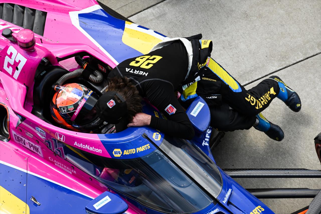 Alexander Rossi and Colton Herta - Photo by James Black -- Photo by: James  Black