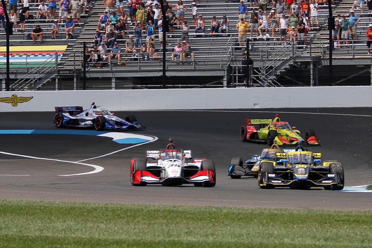 Christian Lundgaard and Colton Herta - Gallagher Grand Prix - By: Lisa Hurley -- Photo by: Lisa Hurley