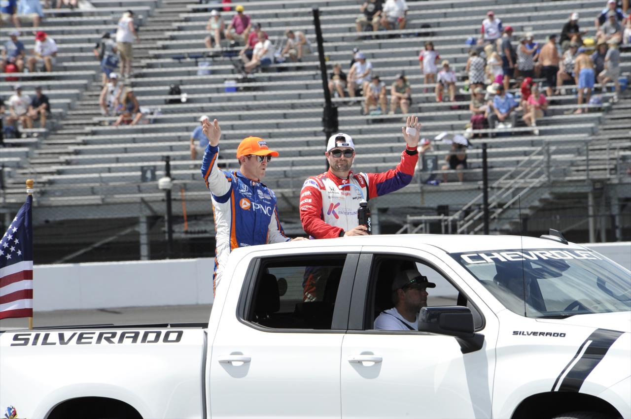 Scott Dixon and Jack Harvey - Gallagher Grand Prix - By: Mike Young -- Photo by: Mike Young
