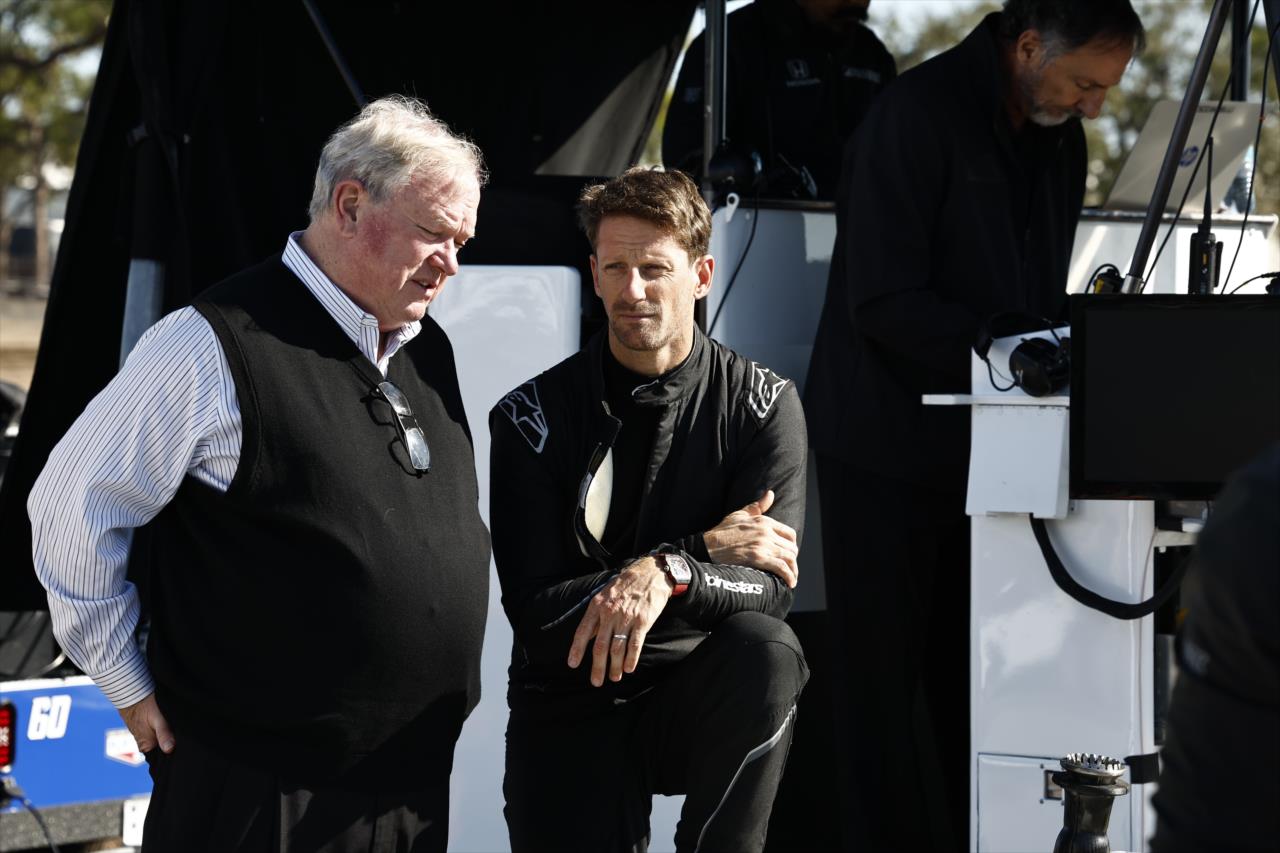 Dale Coyne and Romain Grosjean - INDYCAR Sebring Test - Day 1 - By: Chris Jones -- Photo by: Chris Jones