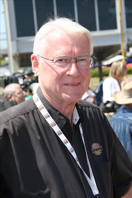 Mr. Barber, owner of the race track and museum. -- Photo by: Ron McQueeney
