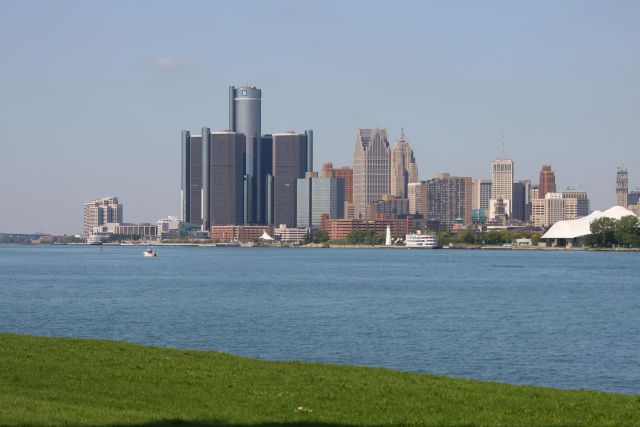 Detroit city as seen from Belle Isle. -- Photo by: Shawn Payne