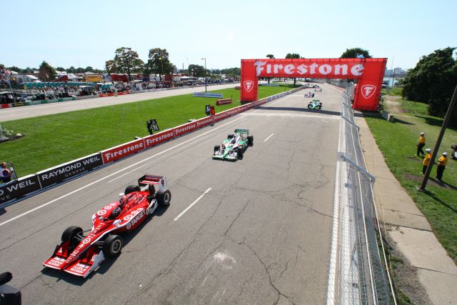 Pace lap for the Detroit Indy Grand Prix on Race day. -- Photo by: Shawn Payne