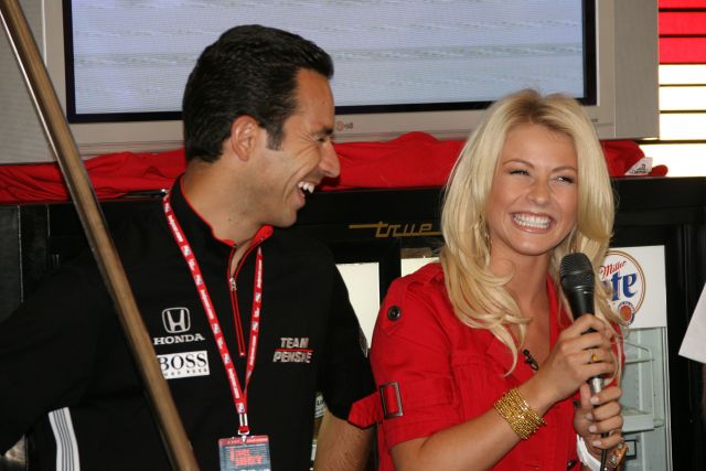 Dancing With The Stars Partners, Team Penske driver, Helio Castroneves and Julianne Hough. -- Photo by: Dana Garrett