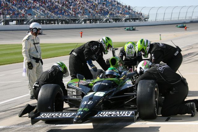 Roth Racing driver P.J. Chesson during race pit stop. -- Photo by: Dana Garrett