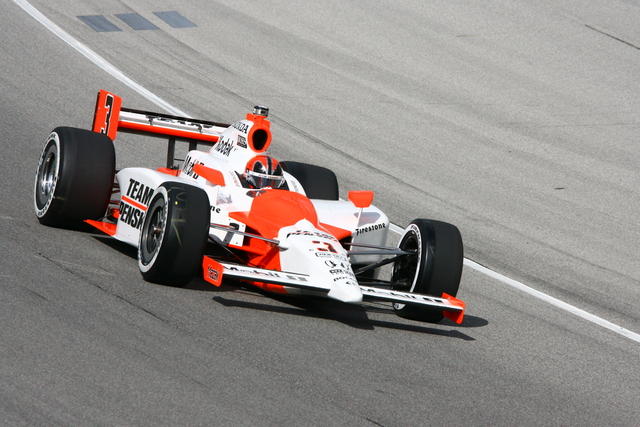 No. 3 Helio Castroneves on track during PEAK Antifreeze & Motor Oil Indy 300 at Chicagoland Speedway. -- Photo by: Jim Haines