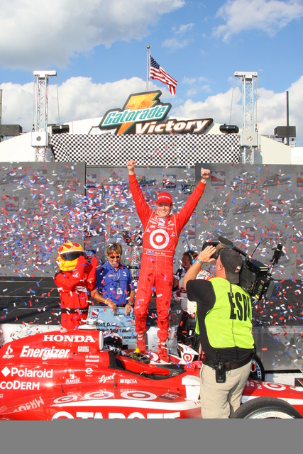 Scott Dixon wins the IndyCar Series championship following the race at Chicago. -- Photo by: Shawn Payne