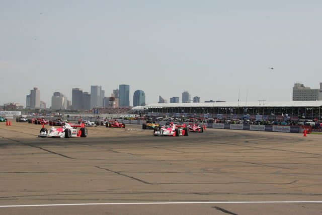 IndyCar Series race action during Rexall Edmonton Indy. -- Photo by: Steve Snoddy