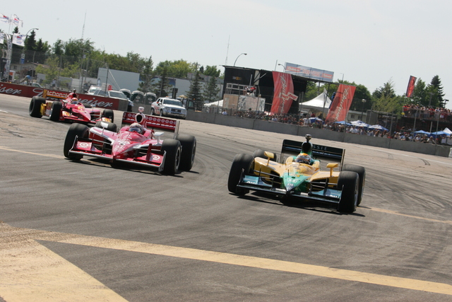 IndyCar Series race action during Rexall Edmonton Indy. -- Photo by: Steve Snoddy