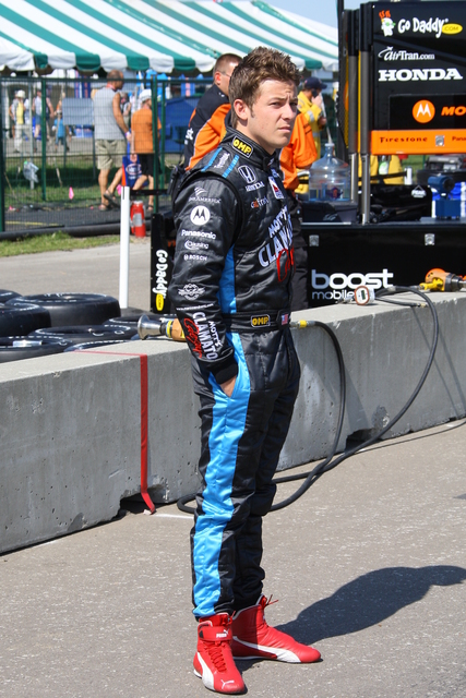Marco Andretti before practice. -- Photo by: Shawn Payne
